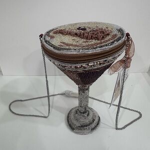 Viral Beaded Espresso Martini Shaped Bag